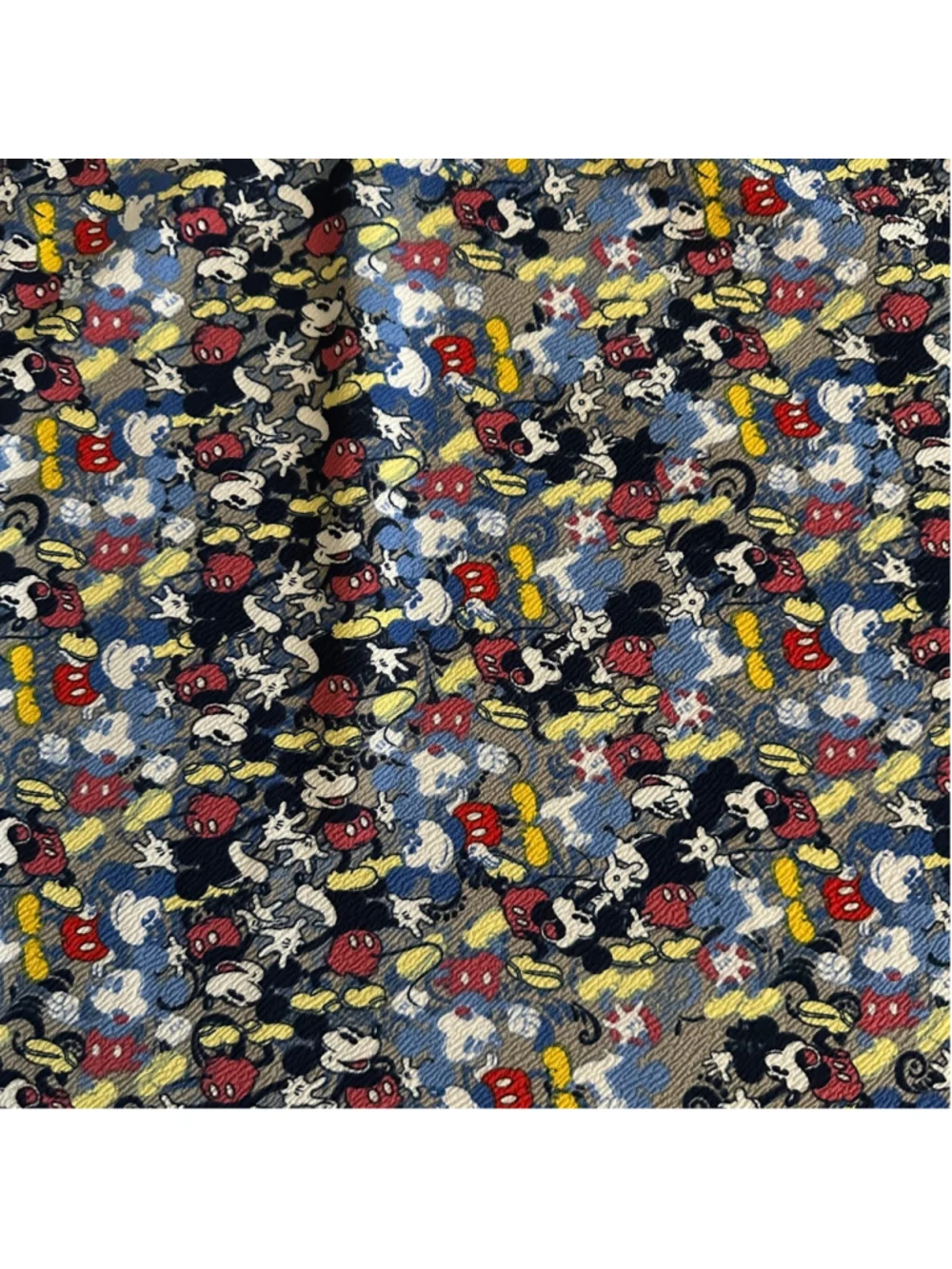LuLaRoe Disney Mickey Mouse Pencil Skirt 2XL Blue Red Stretch